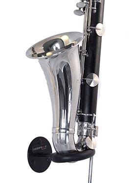 lower part of bassclarinet in black wallmount made by Locoparasaxo