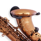 saxophone wall stand with horizontal positioned red gold tenor saxophone on white background Locoparasaxo product picture