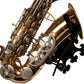 saxophone wallmount Prince with gold and silver alto sax 