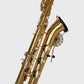 baritone saxophone wallmount Samba Bronze on white wall by Locoparasaxo.com