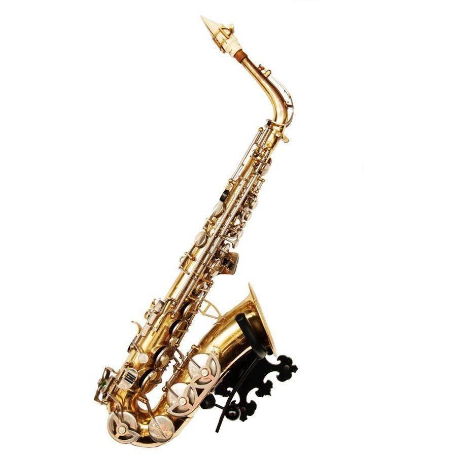 side view of alto saxophone in stand Prince by Locoparasaxo product picture