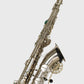 silver Besson tenor sax in Samba Bronze wallmount by Locoparasaxo.com