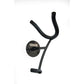 black steel wallmounted stand for saxophone Soul Prop on white backdrop, locoparasaxo product photo
